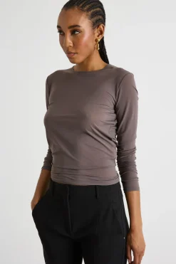 Top in jersey leggero - Grigio