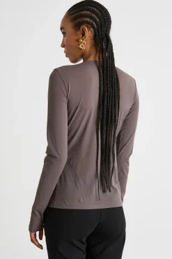 Top in jersey leggero - Grigio
