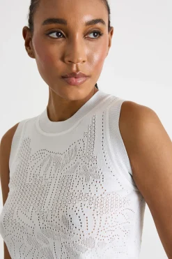 Top in maglia - Bianco