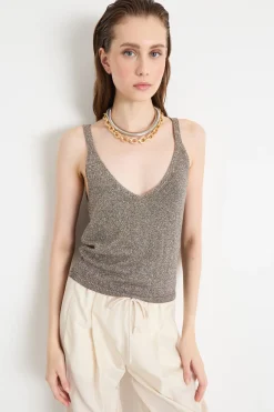 Top in maglia - Grigio