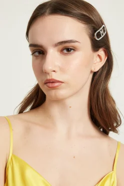 Top in raso - Giallo
