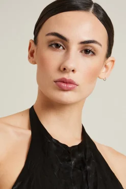 Top in raso - Nero