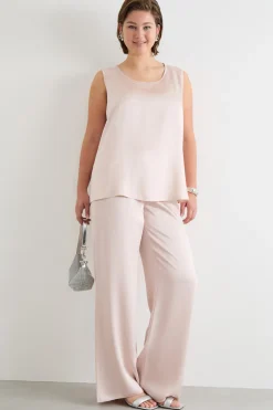 Top in raso - Rosa
