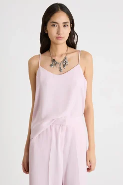 Top in raso - Rosa