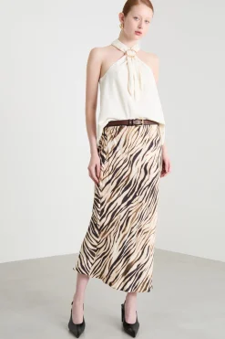 Top in satin leggero - Bianco