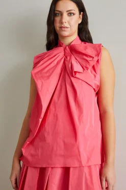 Top in taffettà - Rosa