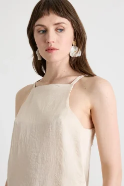 Top in twill - Beige