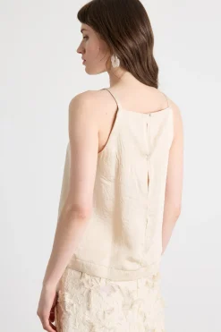Top in twill - Beige