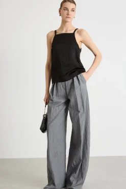 Top in twill - Nero