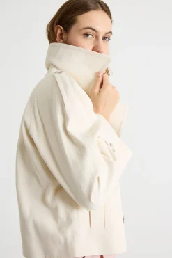 Trench boxy doppiopetto - Bianco