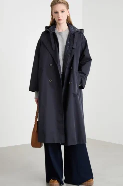 Trench con gilet interno rimovibile - Blu