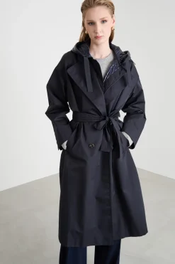 Trench con gilet interno rimovibile - Blu
