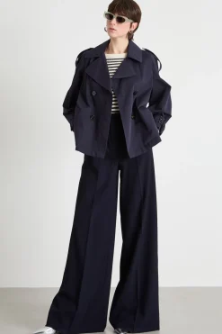 Trench corto - Blu