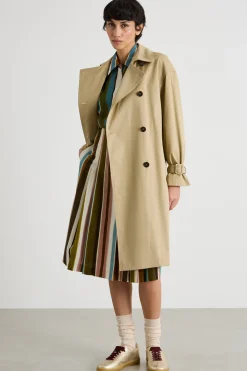 Trench corto doppiopetto - Beige
