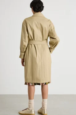 Trench corto doppiopetto - Beige