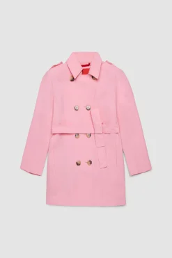 Trench doppiopetto in ottoman BAMBINI - Rosa