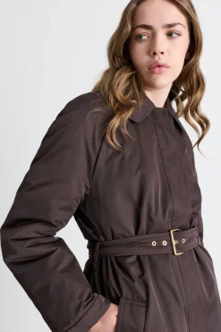 Trench imbottito antigoccia - Marrone