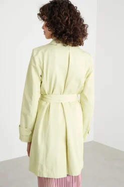Trench in gabardina antigoccia - Giallo