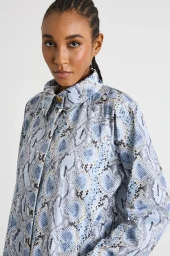 Trench in raso antigoccia - Animalier