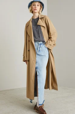 Trench in taffetà leggera - Beige