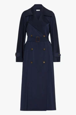Trench in taffetà leggera - Blu Notte