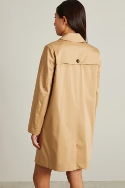Trench in tessuto di cotone - Beige