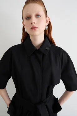 Trench lungo antigoccia - Nero
