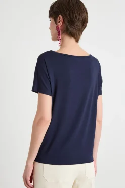 T-shirt aderente - Blu
