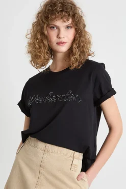 T-shirt a maniche corte - Nero