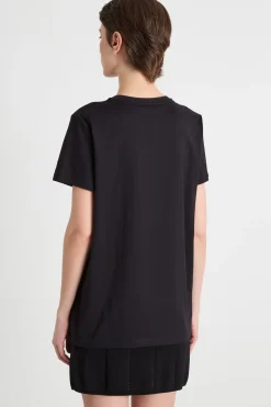 T-shirt basica in jersey - Nero