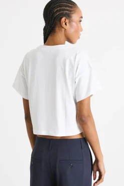 T-shirt boxy - Bianco