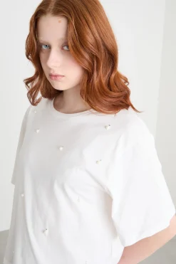T-shirt boxy - Bianco