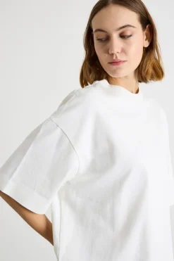 T-shirt boxy in jersey - Bianco