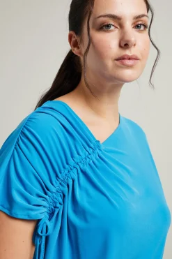 Tshirt con coulisse - Blu