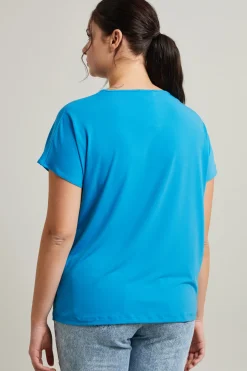 Tshirt con coulisse - Blu