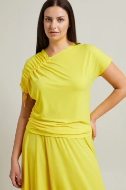 Tshirt con coulisse - Giallo