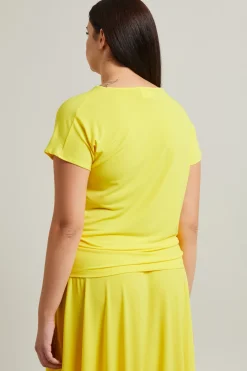 Tshirt con coulisse - Giallo