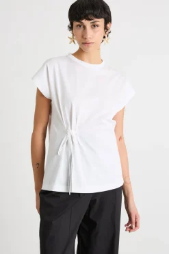 T-shirt con fiocco - Bianco
