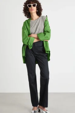 T-shirt con manica a tre quarti - Nero Bianco