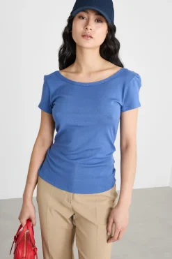 T-shirt con manica corta - Blu
