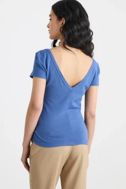 T-shirt con manica corta - Blu