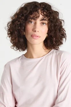 T-shirt con maniche a kimono - Rosa