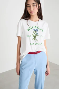 T-shirt con maxi stampa - Bianco Verde