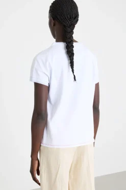 T-shirt con motivo stampato - Bianco