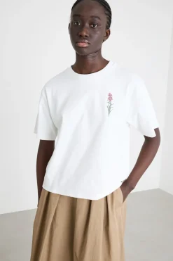 T-shirt con motivo stampato - Bianco