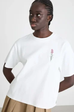 T-shirt con motivo stampato - Bianco