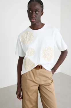 T-shirt con motivo stampato - Bianco
