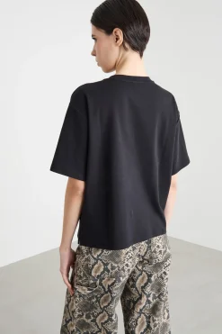 T-shirt con motivo stampato - Nero Bianco