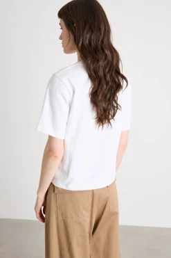 T-shirt con ricami - Bianco