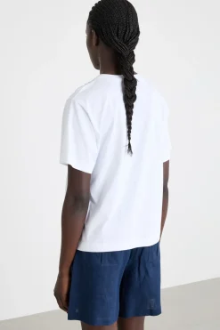 T-shirt con ricami - Bianco